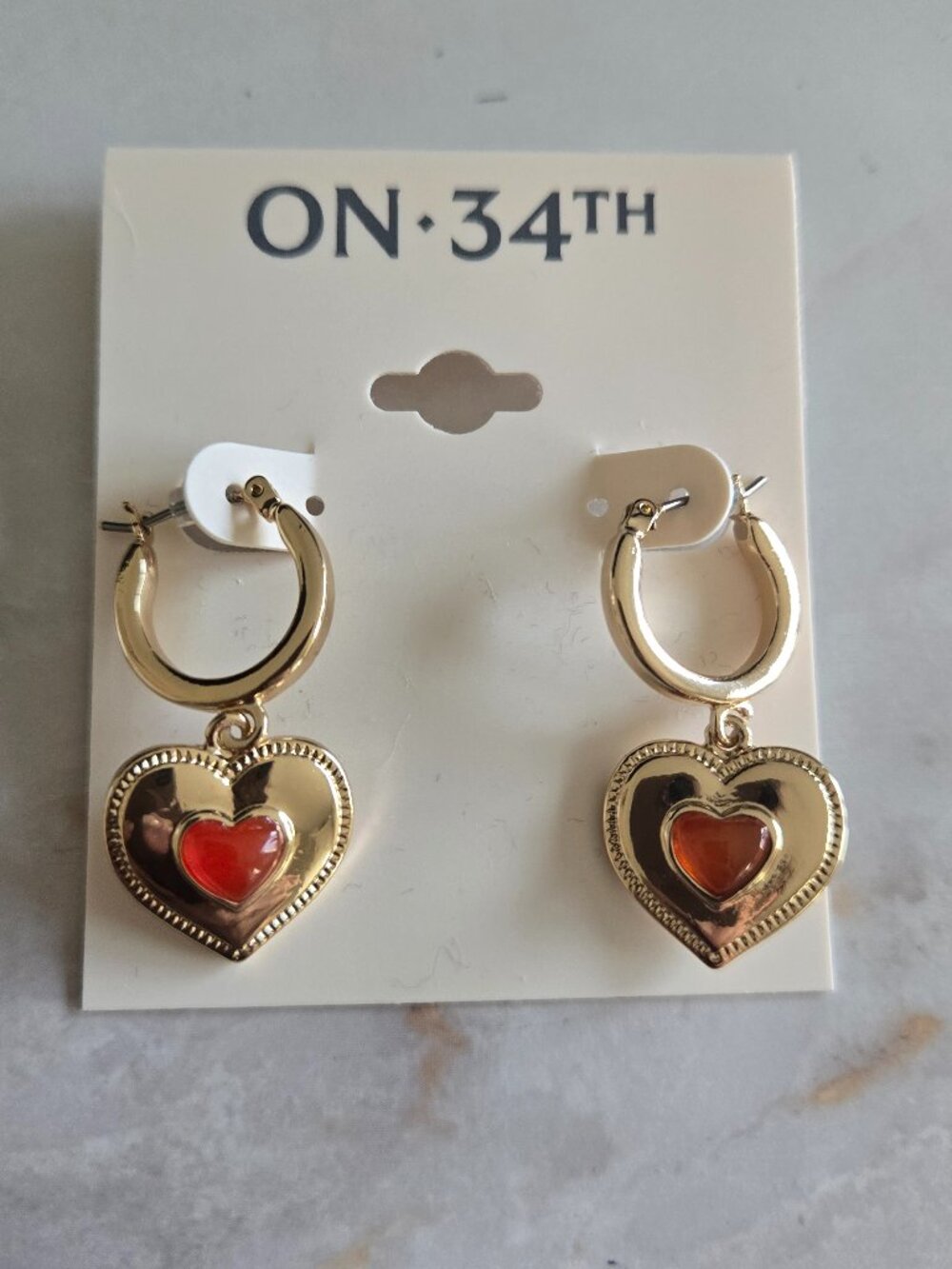 On 34th Macys earrings